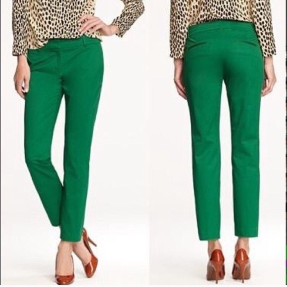 J. Crew Pants - J. Crew Forest Green Cafe Capri